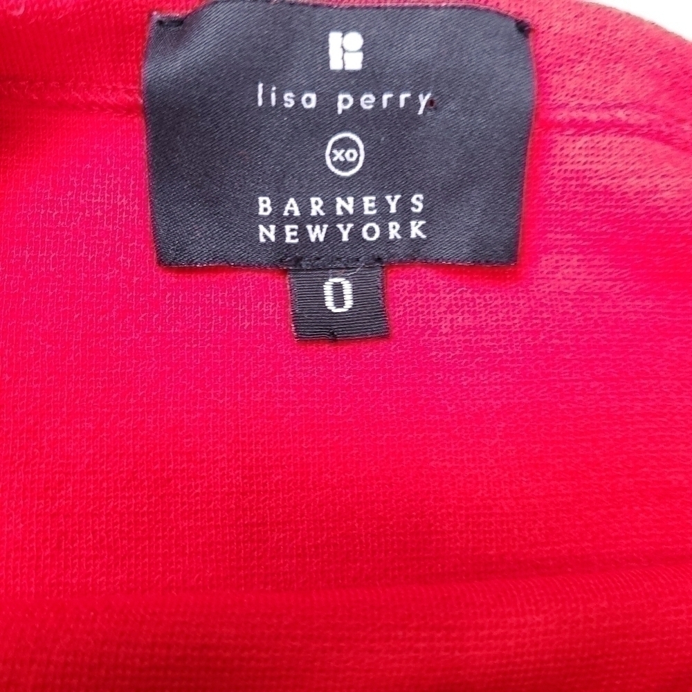 Lisa Perry Casual Coral Color Block Wool Dress 0 - Picture 7 of 16